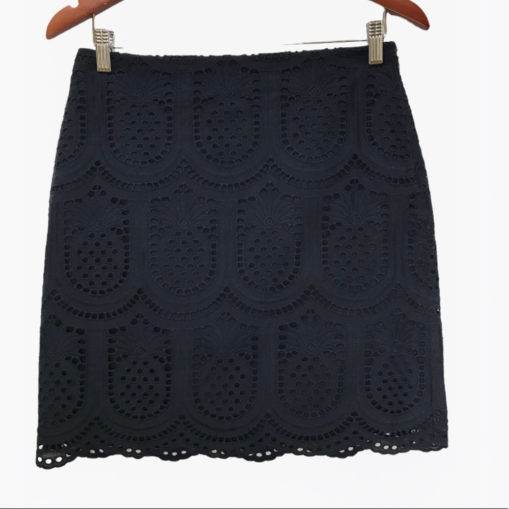 Talbots Eyelet Pineapple A-Line Women’s Skirts 4/6 Petite - Picture 4 of 15